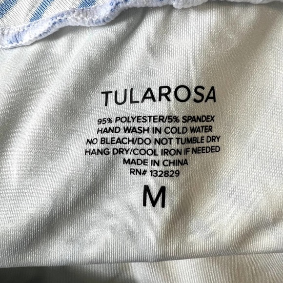 Tularosa Blue and White Striped One Piece Swimsuit - Picture 12 of 12